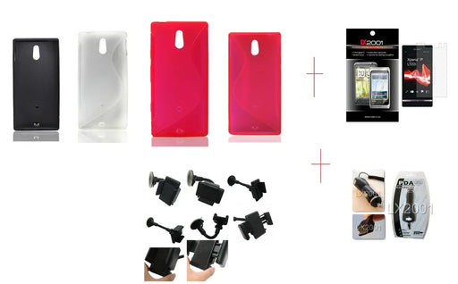 Sony Xperia P LT22i Gel Case Car Holder CharGer - LX2001 - Homewares, Outdoor, Phone Accessories, Cases, Speakers, Headphones + More -