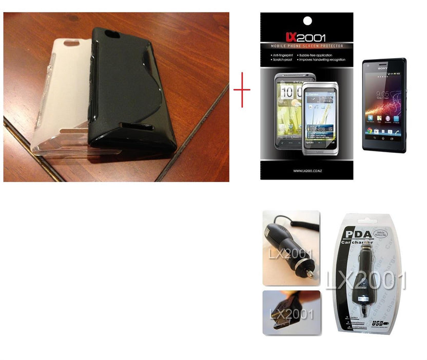 Sony Xperia M Case Car Charger Screen Protector