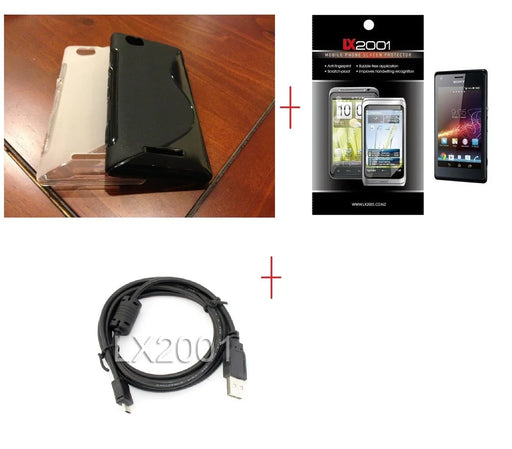 Sony Xperia M Gel Case + USB PC Cable - LX2001 - Homewares, Outdoor, Phone Accessories, Cases, Speakers, Headphones + More -
