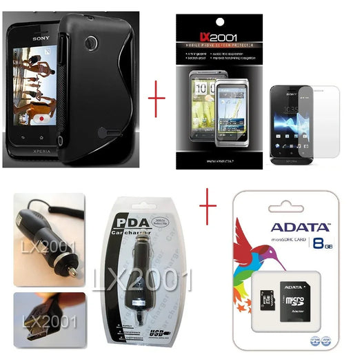 Sony Xperia Tipo Case 8GB Card Charger - LX2001 - Homewares, Outdoor, Phone Accessories, Cases, Speakers, Headphones + More -