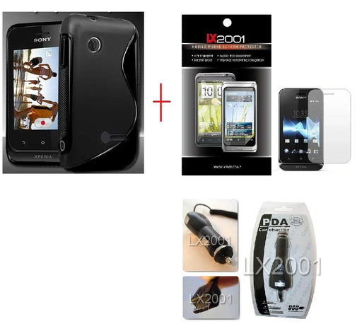 Sony Xperia Tipo ST21i Case + Car Charger + SP - LX2001 - Homewares, Outdoor, Phone Accessories, Cases, Speakers, Headphones + More -