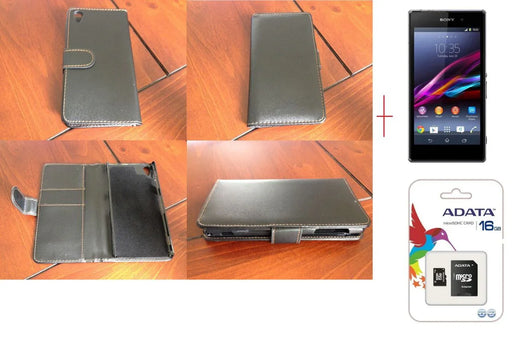 Sony Xperia Z1 Leather Case 16GB MicroSD Card - LX2001 - Homewares, Outdoor, Phone Accessories, Cases, Speakers, Headphones + More -