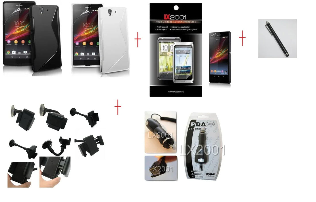 Sony Xperia Z Case Car Kit Holder Charger Stylus - LX2001 - Homewares, Outdoor, Phone Accessories, Cases, Speakers, Headphones + More -