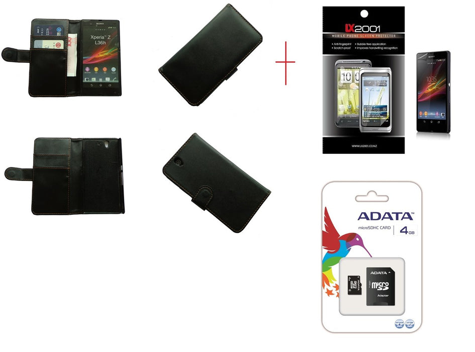 Sony Xperia Z Leather Case 4GB MicroSD Card