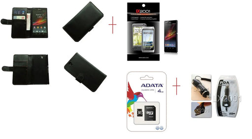 Sony Xperia Z Leather Case 4GB MicroSD Car Charger - LX2001 - Homewares, Outdoor, Phone Accessories, Cases, Speakers, Headphones + More -