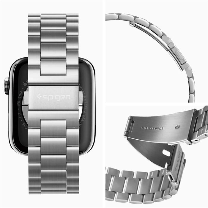 Spigen Apple Watch 42mm / 44mm Premium Stainless Steel Strap - Silver 062MP25404 8809613768831 - LX2001 - Homewares, Outdoor, Phone Accessories, Cases, Speakers, Headphones + More -