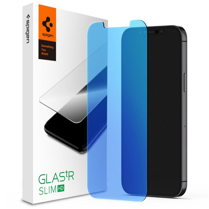 Spigen Apple iPhone 12 / 12 Pro (6.1") Premium Anti-Blue Glass Screen Protector AGL01514