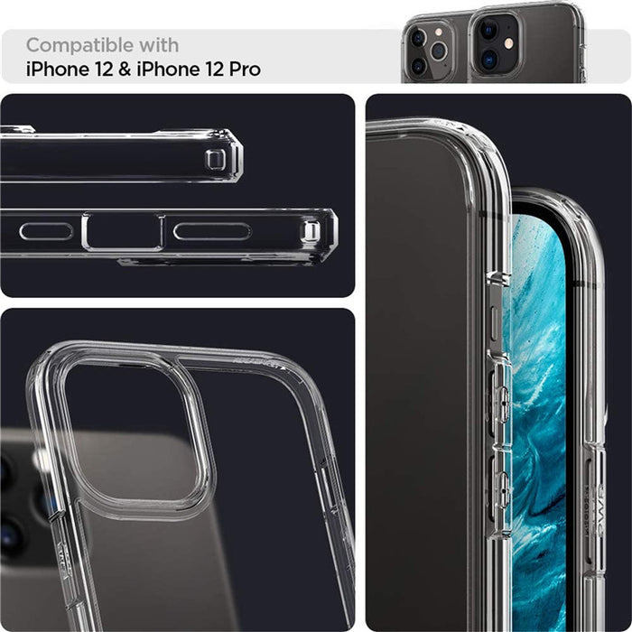 Spigen Apple iPhone 12 / iPhone 12 Pro 6.1" Ultra Hybrid Case - Crystal Clear ACS01702 8809710756502