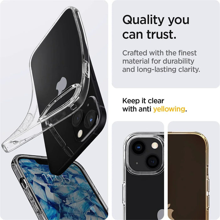 Spigen Apple iPhone 13 6.1" Liquid Crystal Case - Crystal Clear ACS03515 8809811852134 - LX2001 - Homewares, Outdoor, Phone Accessories, Cases, Speakers, Headphones + More -