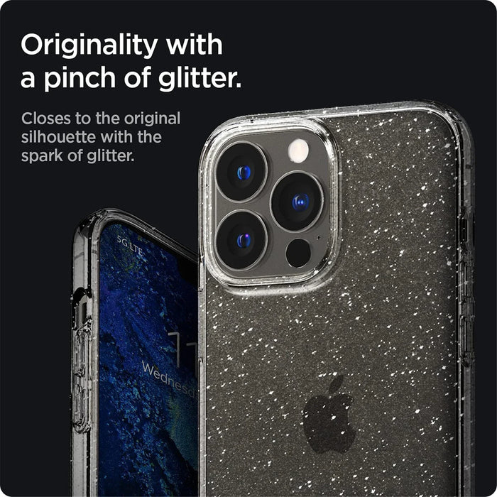 Spigen Apple iPhone 13 Pro 6.1" Liquid Crystal Glitter Case - Crystal Quartz ACS03255 8809811850031 - LX2001 - Homewares, Outdoor, Phone Accessories, Cases, Speakers, Headphones + More -