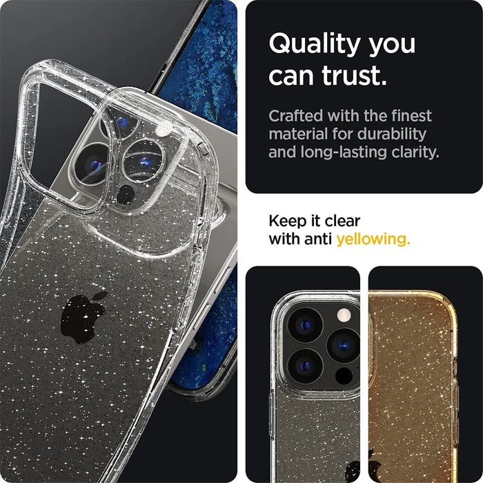 Spigen Apple iPhone 13 Pro 6.1" Liquid Crystal Glitter Case - Crystal Quartz ACS03255 8809811850031 - LX2001 - Homewares, Outdoor, Phone Accessories, Cases, Speakers, Headphones + More -