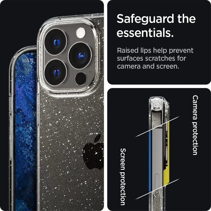 Spigen Apple iPhone 13 Pro 6.1" Liquid Crystal Glitter Case - Crystal Quartz ACS03255 8809811850031 - LX2001 - Homewares, Outdoor, Phone Accessories, Cases, Speakers, Headphones + More -
