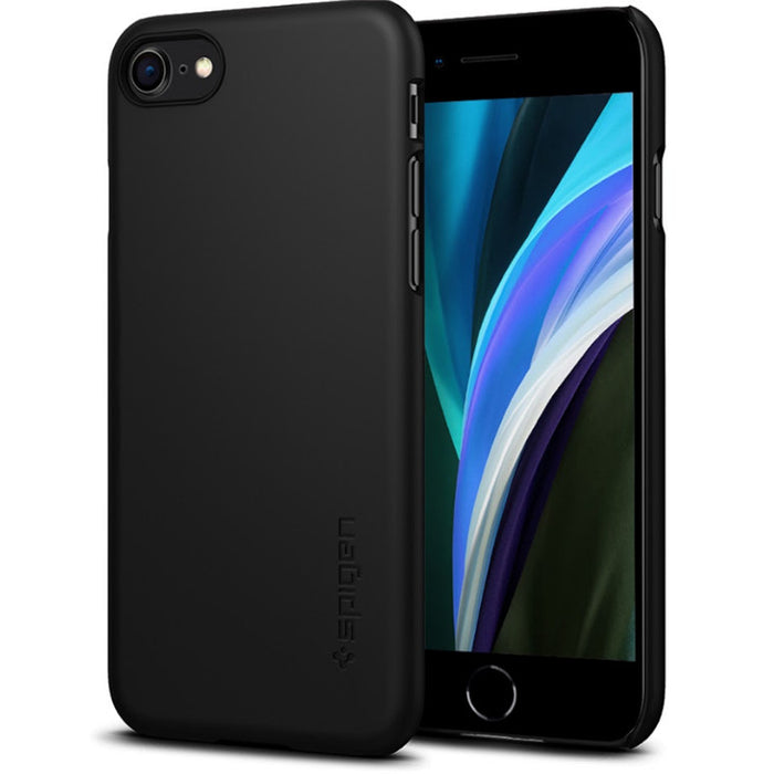 Spigen Apple iPhone SE (2020) iPhone 8 / 7 Thin Fit Case - Black ACS00940
