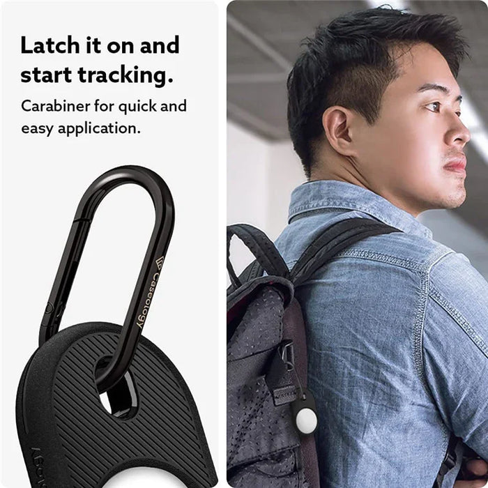 Spigen Caseology Apple AirTag Vault Case - Black AMP01439 - LX2001 - Homewares, Outdoor, Phone Accessories, Cases, Speakers, Headphones + More -