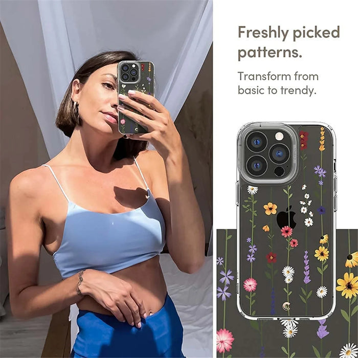 Spigen Cyrill Apple iPhone 13 Pro Max 6.7" Fashion Case - Flower Garden ACS03169 - LX2001 - Homewares, Outdoor, Phone Accessories, Cases, Speakers, Headphones + More -