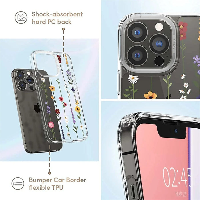Spigen Cyrill Apple iPhone 13 Pro Max 6.7" Fashion Case - Flower Garden ACS03169 - LX2001 - Homewares, Outdoor, Phone Accessories, Cases, Speakers, Headphones + More -