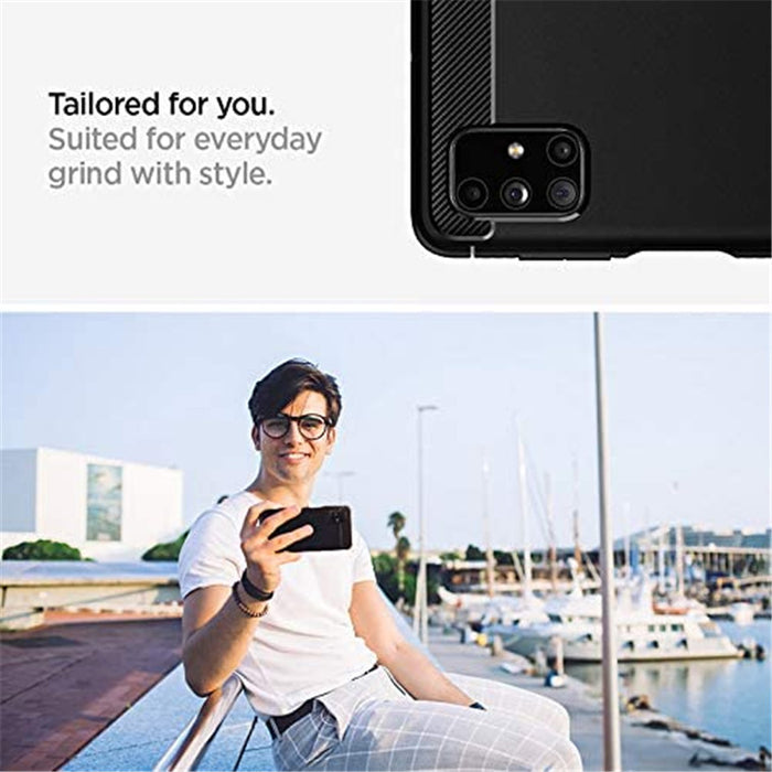 Spigen Samsung Galaxy M51 6.7" (2020) Rugged Armour Case - Black ACS01457