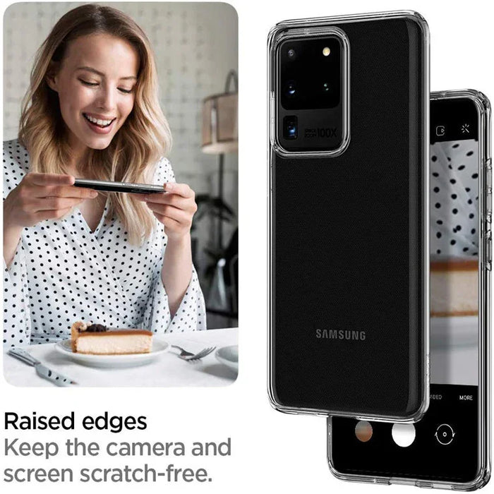 Spigen Samsung Galaxy S20 Ultra 6.9" Liquid Crystal Case - Crystal Clear ACS00709 8809685625728 - LX2001 - Homewares, Outdoor, Phone Accessories, Cases, Speakers, Headphones + More -