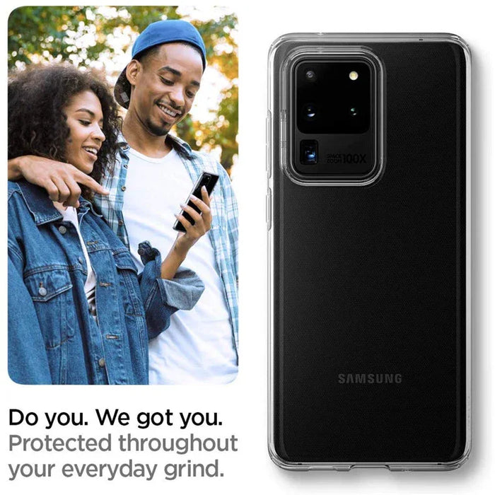 Spigen Samsung Galaxy S20 Ultra 6.9" Liquid Crystal Case - Crystal Clear ACS00709 8809685625728 - LX2001 - Homewares, Outdoor, Phone Accessories, Cases, Speakers, Headphones + More -