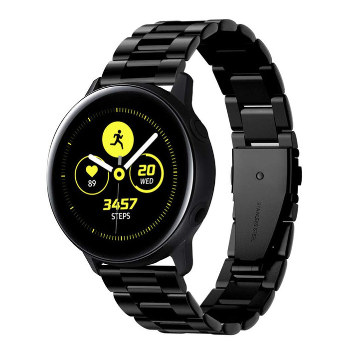 Spigen Samsung Galaxy Watch 42mm Active 2 Premium Stainless Steel Strap - Black 600WB24980 8809613765014