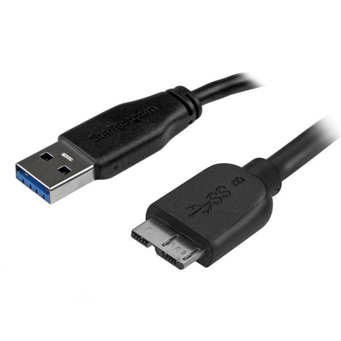 StarTech 2M USB 3.0 Cable Type A to Micro B - Black USB3AUB2MS 065030856348
