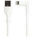 StarTech 6ft (2m) Durable USB A to Lightning Cable - White 90° Right Angled - LX2001 - Homewares, Outdoor, Phone Accessories, Cases, Speakers, Headphones + More -