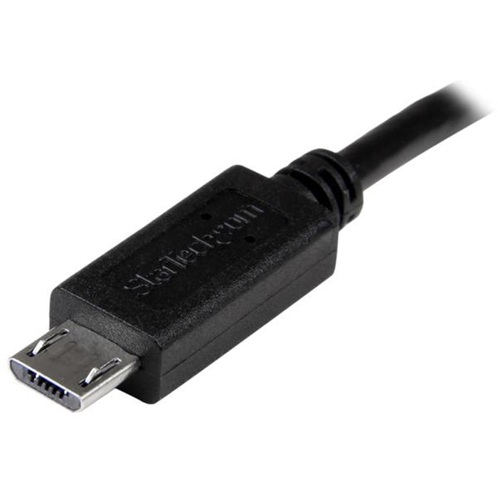 StarTech Micro USB to Micro USB Cable 20cm - Black UUUSBOTG8IN