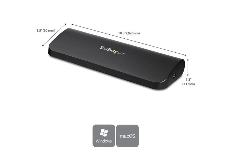 StarTech USB 3.0 Universal Hub HDMI Gigabit Ethernet Laptop Dock USB3SDOCKHDV - LX2001 - Homewares, Outdoor, Phone Accessories, Cases, Speakers, Headphones + More -