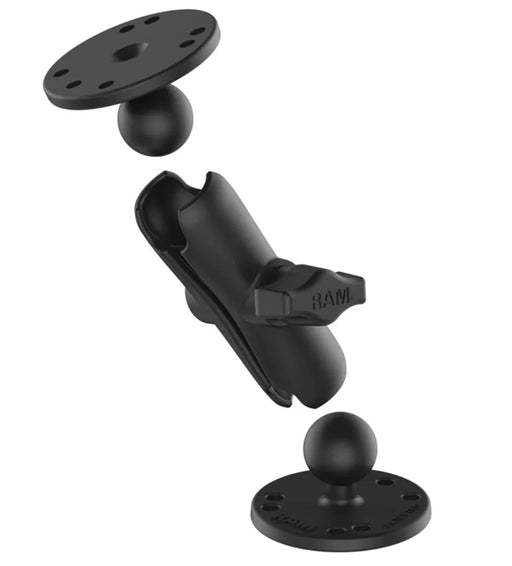 Strike RAM® Universal Double Ball Mount 1 BALL MOUNT WITH 2x 2.5 ROUND BASES - LX2001 - Homewares, Outdoor, Phone Accessories, Cases, Speakers, Headphones + More -