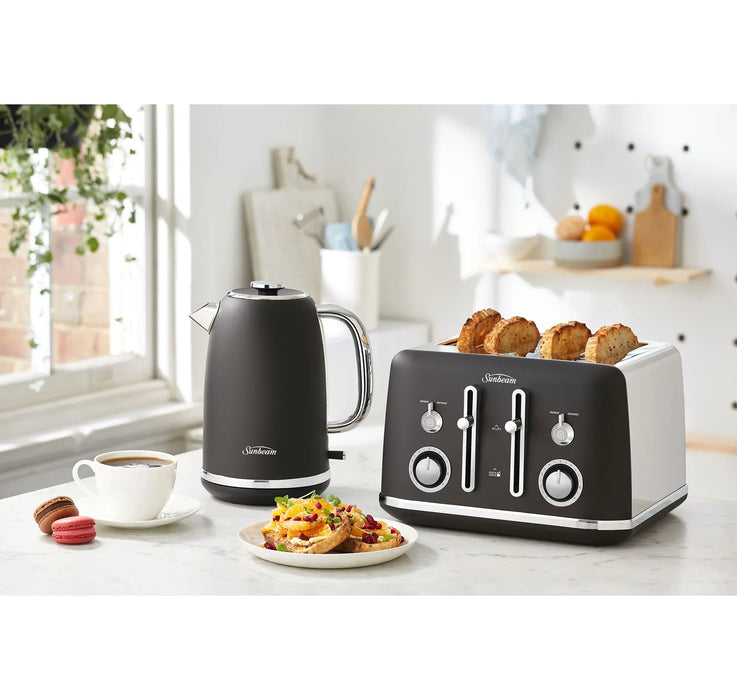 Sunbeam Alinea Collection 4 Slice Toaster - Dark Canyon Black TA2740K - LX2001 - Homewares, Outdoor, Phone Accessories, Cases, Speakers, Headphones + More -