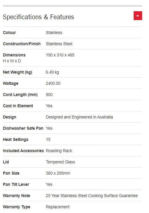 Sunbeam Ellise Stainless Steel Banquet FP8950 9311445020777 - LX2001 - Homewares, Outdoor, Phone Accessories, Cases, Speakers, Headphones + More -