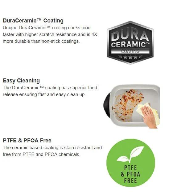 Sunbeam FP6000 DuraCeramic Frypan Fry pan 9311445024126 - LX2001 - Homewares, Outdoor, Phone Accessories, Cases, Speakers, Headphones + More -