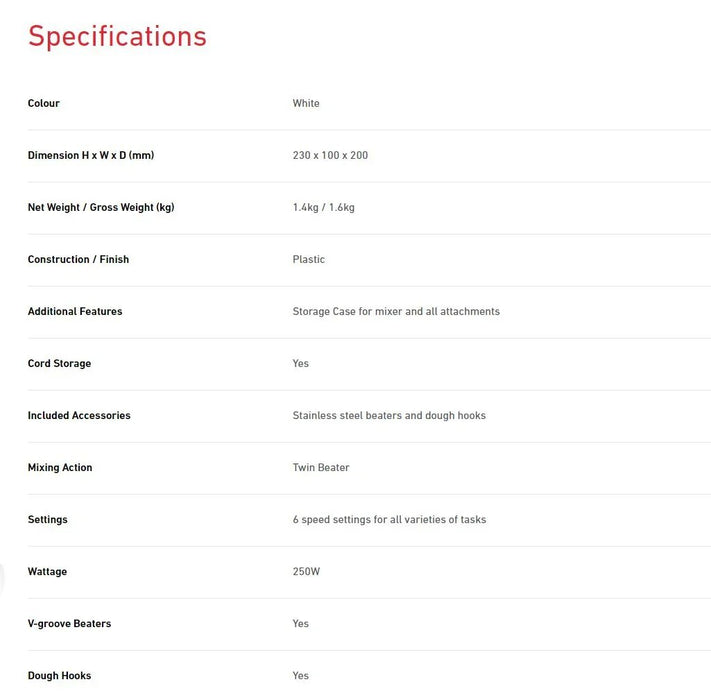 Sunbeam Mixmaster Hand Mixer - LX2001 - Homewares, Outdoor, Phone Accessories, Cases, Speakers, Headphones + More -