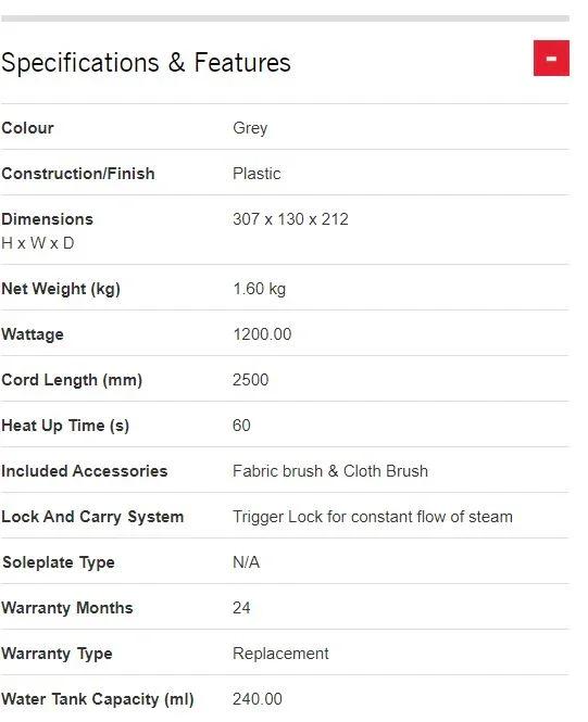 Sunbeam SGS0900 Power Shot Handheld Garment Steamer 9311445026908 - LX2001 - Homewares, Outdoor, Phone Accessories, Cases, Speakers, Headphones + More -