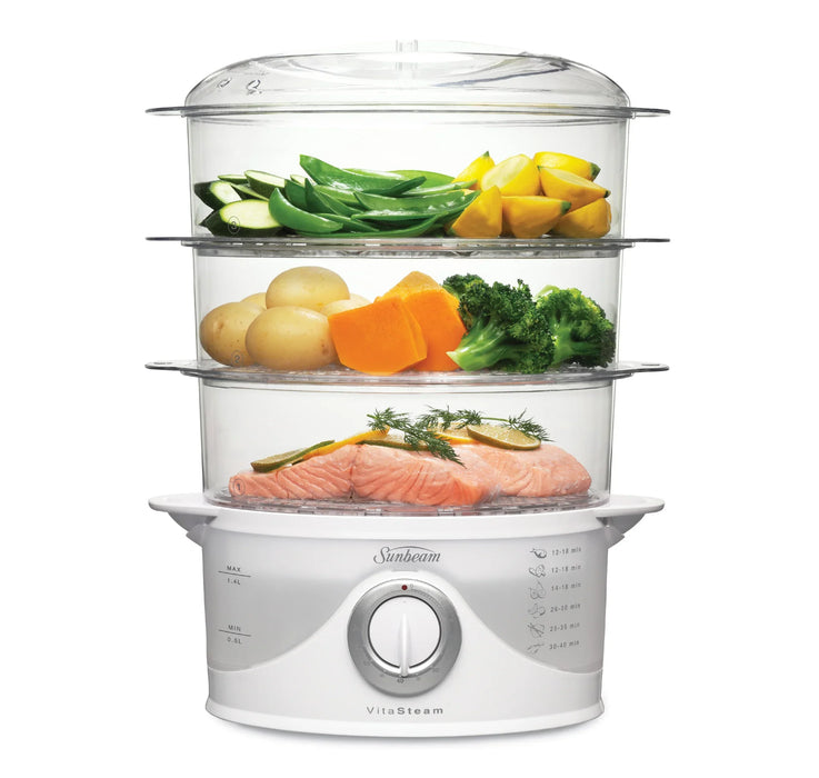 Sunbeam ST6650 VitaSteam Food Steamer 9311445017937 - LX2001 - Homewares, Outdoor, Phone Accessories, Cases, Speakers, Headphones + More -