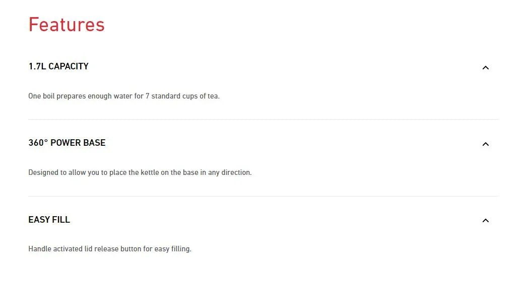 Sunbeam Simply Shine 1.7L Kettle - Black - LX2001 - Homewares, Outdoor, Phone Accessories, Cases, Speakers, Headphones + More -