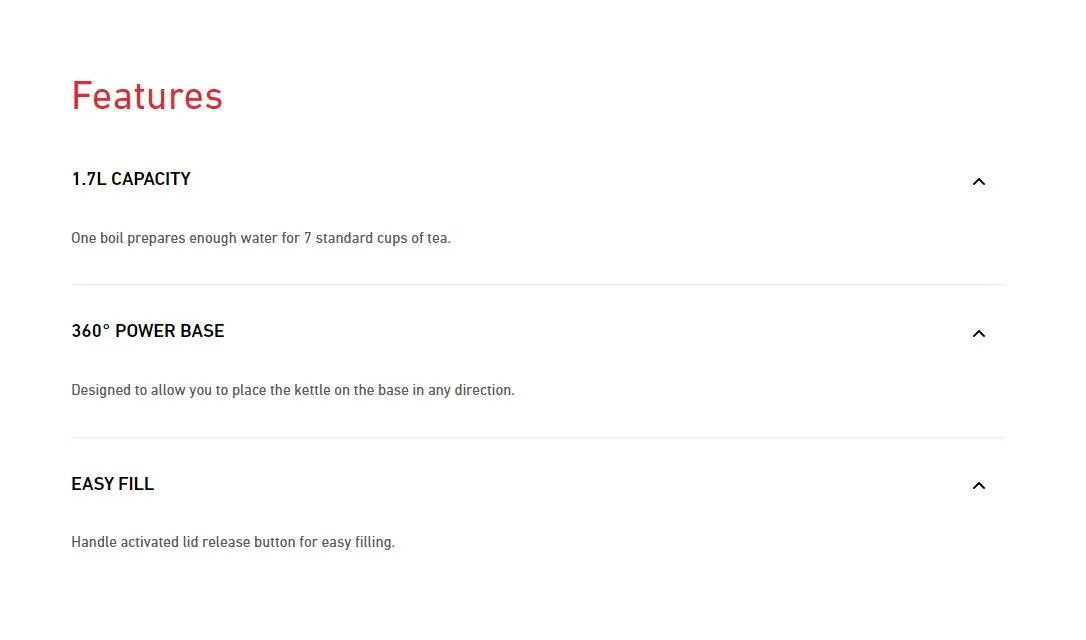 Sunbeam Simply Shine 1.7L Kettle - White - LX2001 - Homewares, Outdoor, Phone Accessories, Cases, Speakers, Headphones + More -