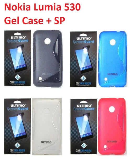 Nokia Lumia 530 Gel Case + Screen Protector - LX2001 - Homewares, Outdoor, Phone Accessories, Cases, Speakers, Headphones + More -