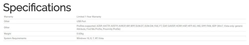 Targus ACB75AU Bluetooth 4.0 Adapter ACB75AU - LX2001 - Homewares, Outdoor, Phone Accessories, Cases, Speakers, Headphones + More -