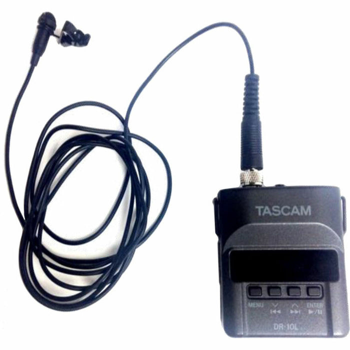 Tascam DR-10L DR10L Digital Audio Voice Recorder with Lavalier Mic
