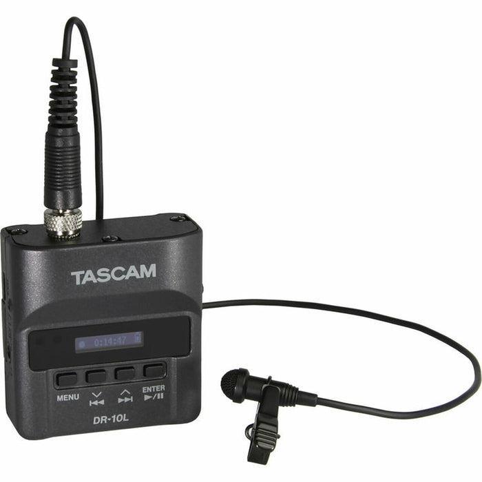 Tascam DR-10L DR10L Digital Audio Voice Recorder with Lavalier Mic