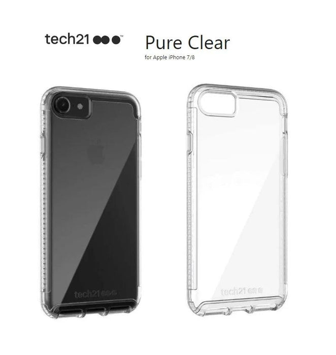 Tech21 Apple iPhone 8 / 7 Pure Clear Case T21-5779 - LX2001 - Homewares, Outdoor, Phone Accessories, Cases, Speakers, Headphones + More -
