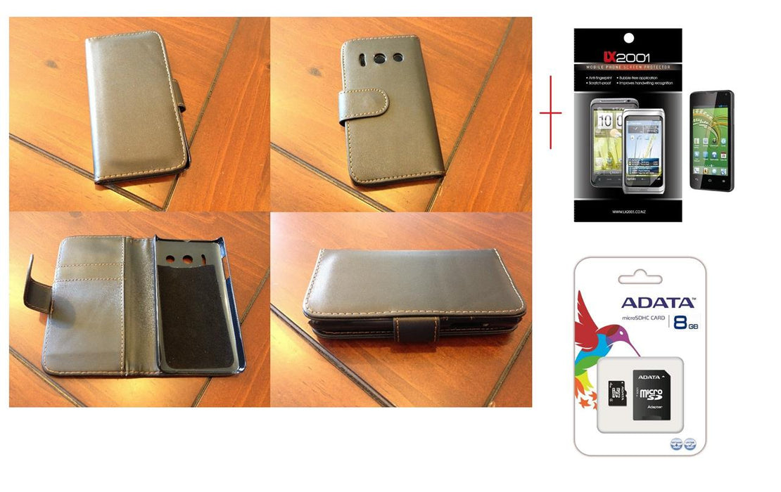 Telecom Y300 Leather Case 8GB MicroSD Card