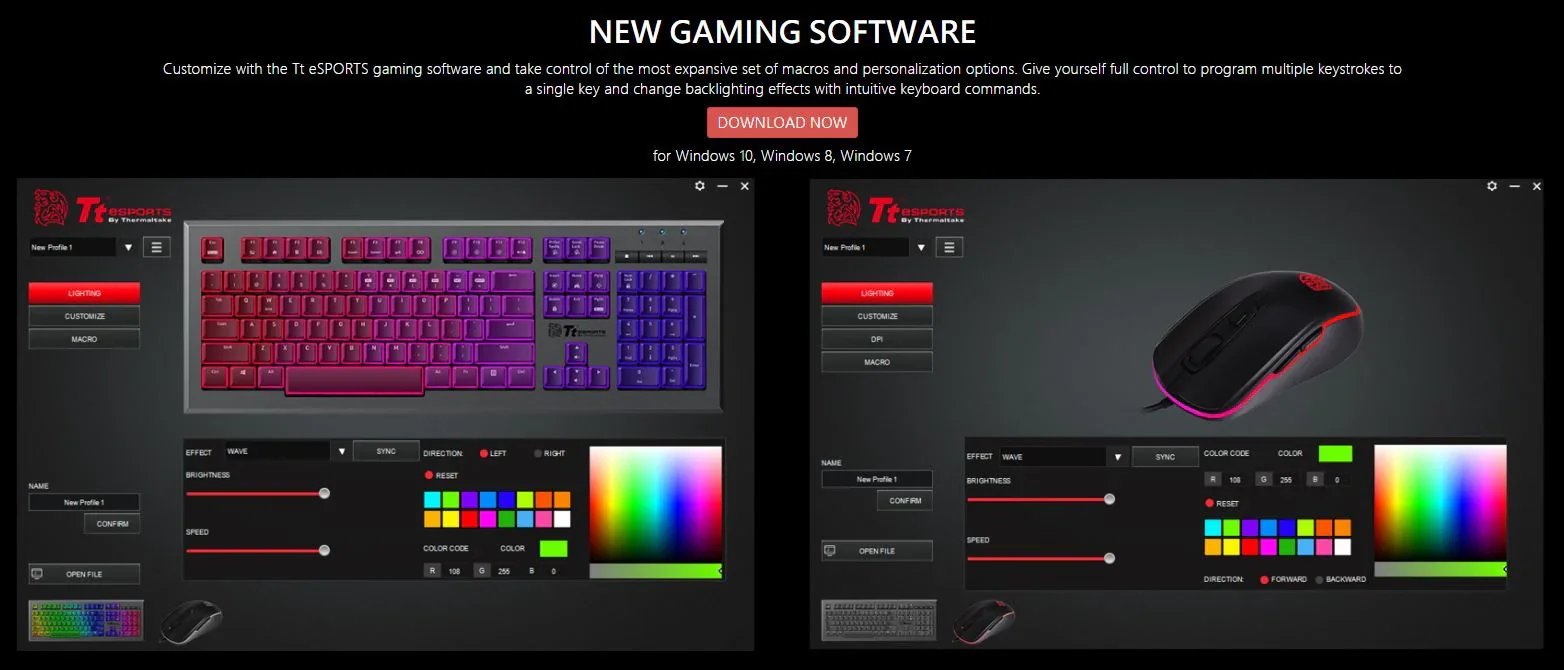 Tt eSPORTS Challenger Elite RGB Keyboard & Mouse Combo CM-CEL-WLXXMB-US 4713227520706 - LX2001 - Homewares, Outdoor, Phone Accessories, Cases, Speakers, Headphones + More -