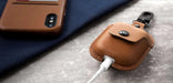 TwelveSouth Apple AirPods Leather AirSnap Case - Cognac 12-1803 - LX2001 - Homewares, Outdoor, Phone Accessories, Cases, Speakers, Headphones + More -