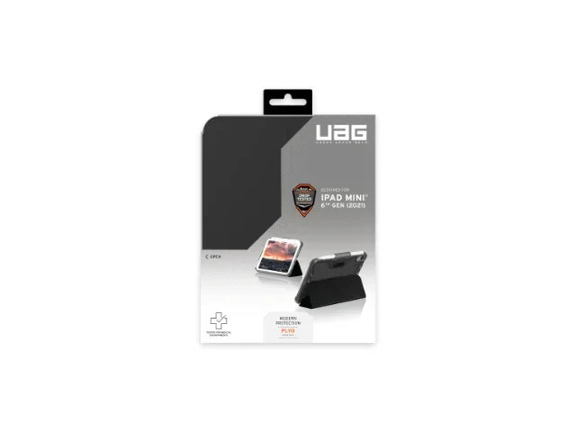 UAG Apple iPad Mini 6 / 6th Gen Plyo Case - Black & Ice 123282114043 810070367299 - LX2001 - Homewares, Outdoor, Phone Accessories, Cases, Speakers, Headphones + More -