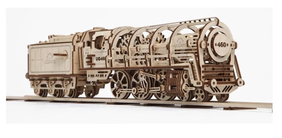 UGEARS STEAM LOCOMOTIVE TRAIN WITH TENDER 120235 - LX2001 - Homewares, Outdoor, Phone Accessories, Cases, Speakers, Headphones + More -
