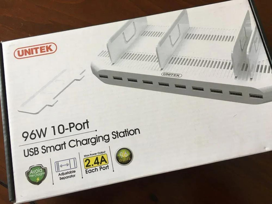 UNITEK 10 Port USB Smart Charging Charger Hub - LX2001 - Homewares, Outdoor, Phone Accessories, Cases, Speakers, Headphones + More -