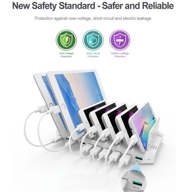 UNITEK 90W 10 Port USB Smart Rapid Charging Charger Hub - White Y-2190A - LX2001 - Homewares, Outdoor, Phone Accessories, Cases, Speakers, Headphones + More -