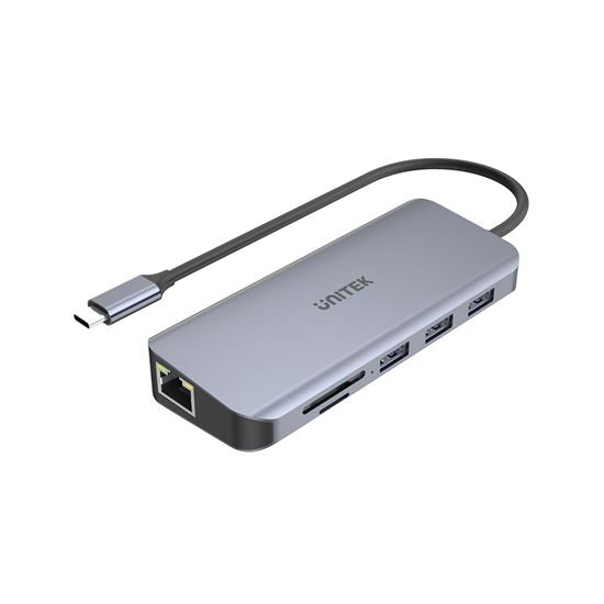 UNITEK 9-In-1 USB Multi-Port HDMI VGA SDHC Card Reader USB-C Hub D1026B